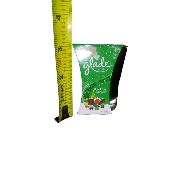 Glade Sparkling Spruce Holiday Candle 3.8 oz 2014 Holiday Evergreen Candle New - Picture 7 of 7